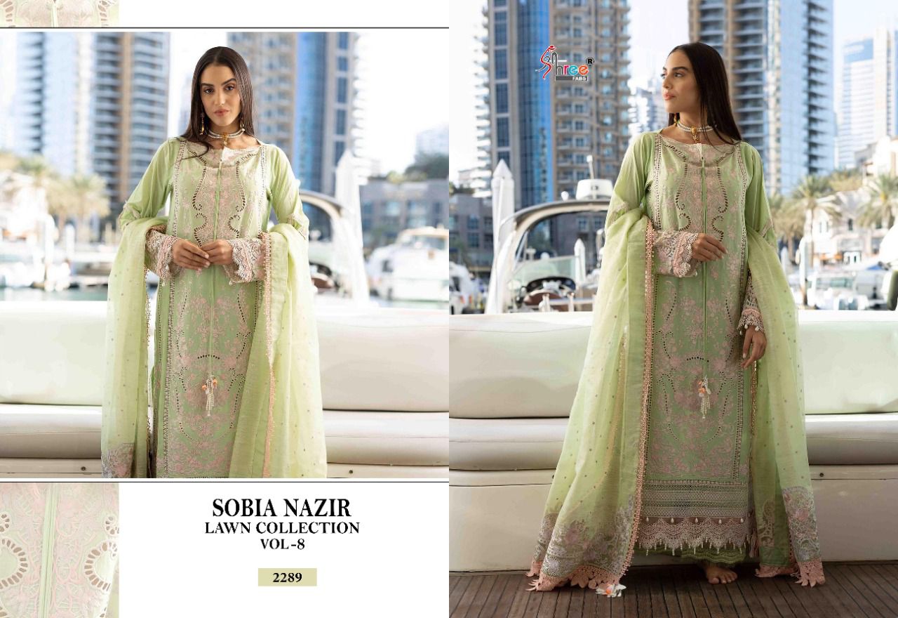 Shree Sobia Nazir Lawn 8 Fancy New Exclusive Wear Pakistani Salwar Kameez Collection